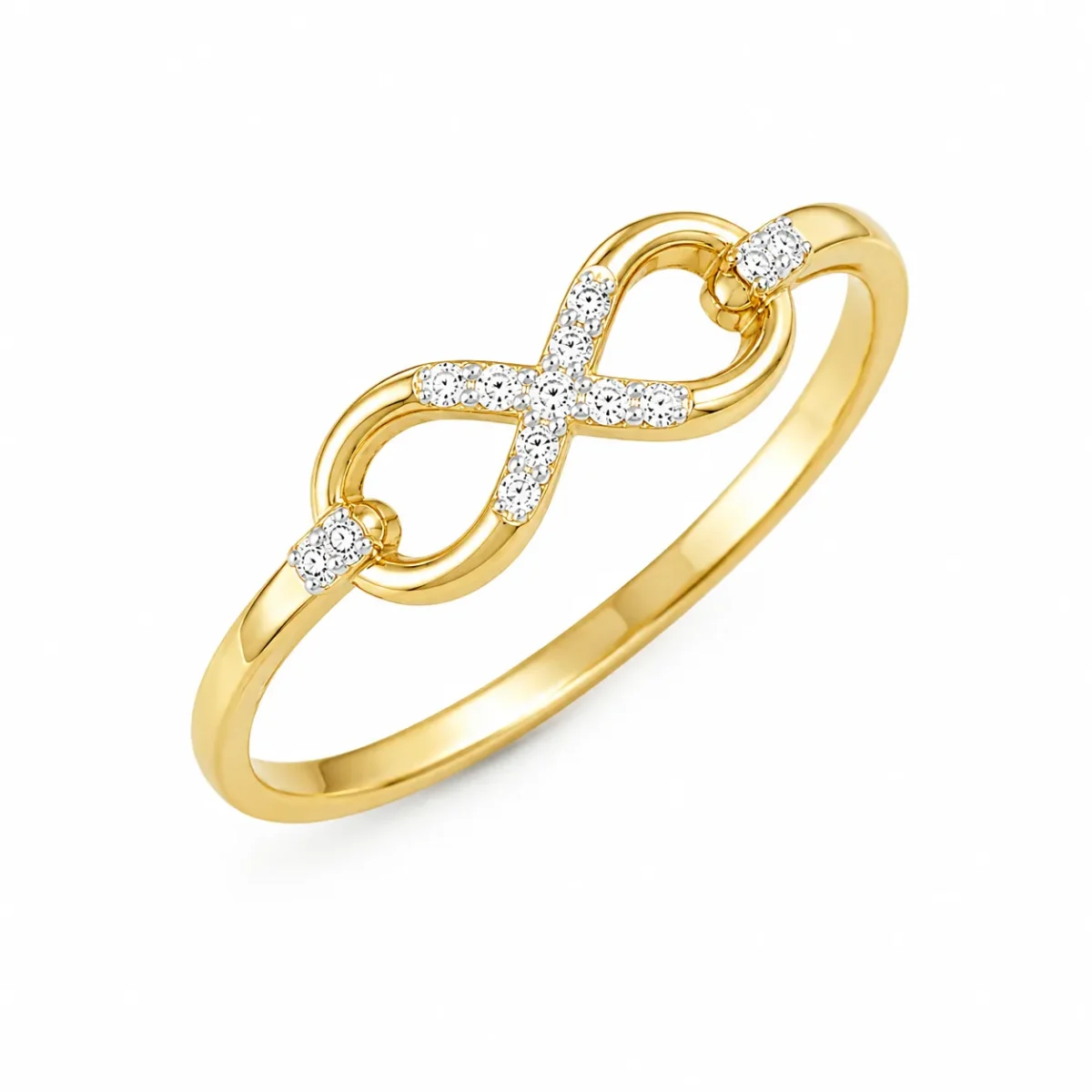 Infinity Knot Gold Ring | Lab Grown Diamond Ring - Image 2