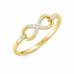 Infinity Knot Gold Ring | Lab Grown Diamond Ring - Image 2