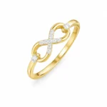 Infinity Knot Gold Ring | Lab Grown Diamond Ring - Image 4
