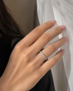 Lumiera Lab Grown Diamond Band | 18K Gold Diamond Ring - Image 5
