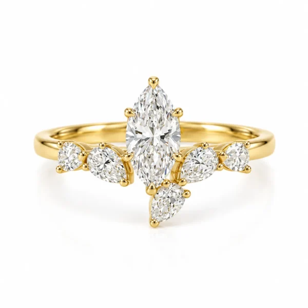 Meadow Marquise Lab Grown Diamond Ring | 18K Gold Ring