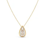 Celestial Cascade CVD Diamond Teardrop Pendant