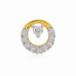 Celestial Halo CVD Diamond Nose Pin with circular diamond design