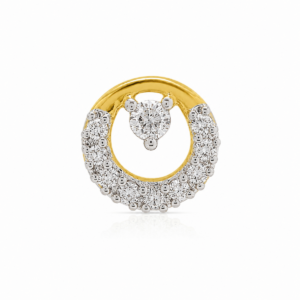 Celestial Halo CVD Diamond Nose Pin with circular diamond design