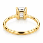 Asscher Cut Lab Grown Diamond Ring |18K Gold Ring - Image 2