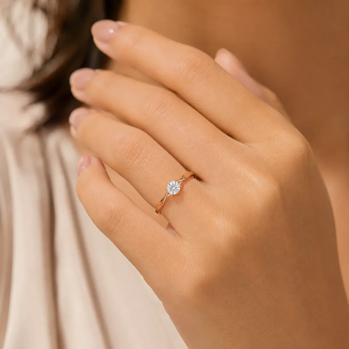 Classic Twist Lab Grown Diamond Ring - Image 5