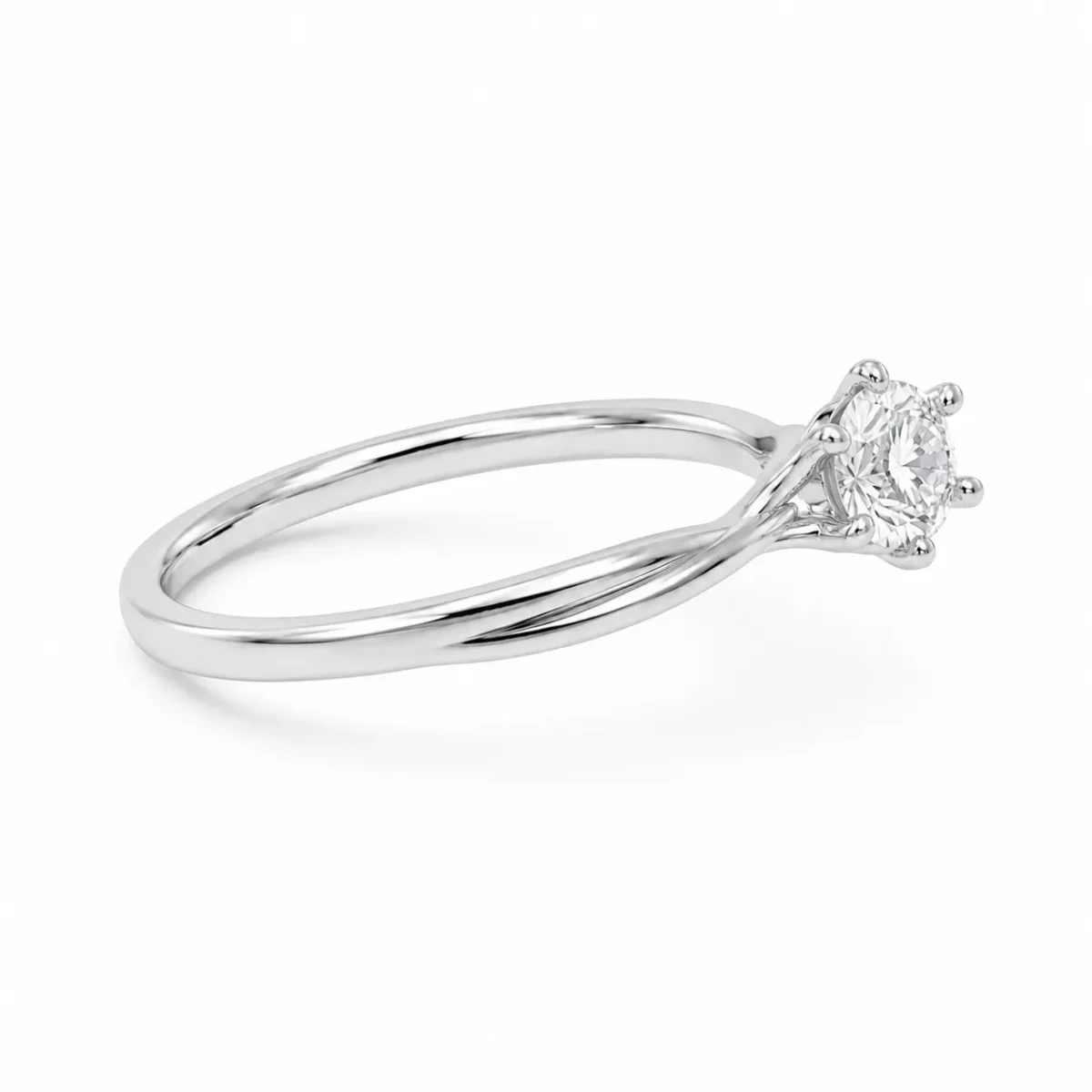 Classic Twist Lab Grown Diamond Ring - Image 4