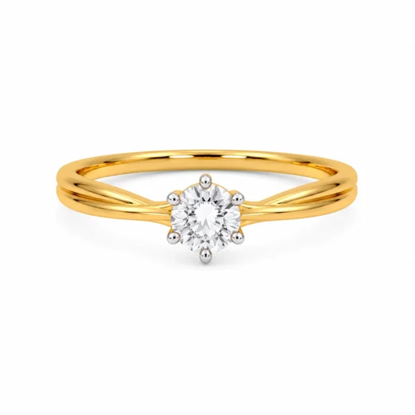 Classic Twist Diamond Ring featuring an elegant twisted band design adorned with brilliant lab-grown diamonds for timeless beauty and sophistication.