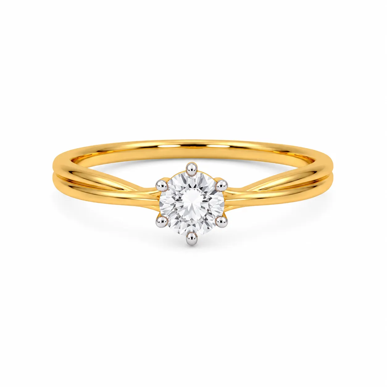 Classic Twist Diamond Ring (5) Classic Twist Diamond Ring featuring an elegant twisted band design adorned with brilliant lab-grown diamonds for timeless beauty and sophistication.