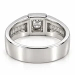 Crownline Lab Grown Diamond Men’s Ring Back and Inner View