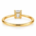 Cushion Cut Lab Grown Diamond Ring – 18K Gold & Diamond Ring - Image 2