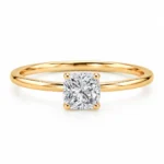 Cushion Cut Lab Grown Diamond Ring featuring a brilliant cushion-shaped lab grown diamond in an elegant fine jewellery setting.