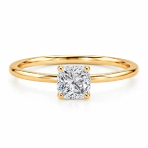 Cushion Cut Lab Grown Diamond Ring featuring a brilliant cushion-shaped lab grown diamond in an elegant fine jewellery setting.