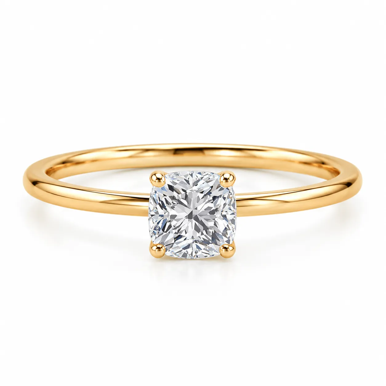Cushion Cut Lab Grown Diamond Ring (6) Cushion Cut Lab Grown Diamond Ring featuring a brilliant cushion-shaped lab grown diamond in an elegant fine jewellery setting.