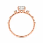 Elegant Oval Solitaire Diamond Ring | Lab Grown Diamond Ring - Image 4