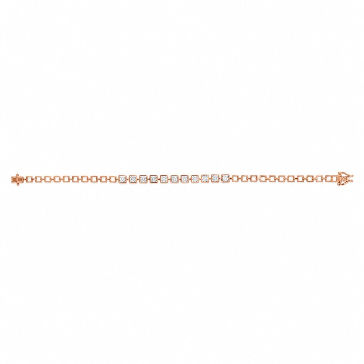 18K Gold Eloria Lab-Grown Diamond Tennis Bracelet for Women - Image 2