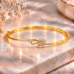 Elegant 18K Floral Vine Lab Grown Diamond Gold Bracelet for Women - Image 3