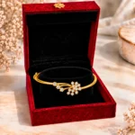 Elegant 18K Floral Vine Lab Grown Diamond Gold Bracelet for Women - Image 4