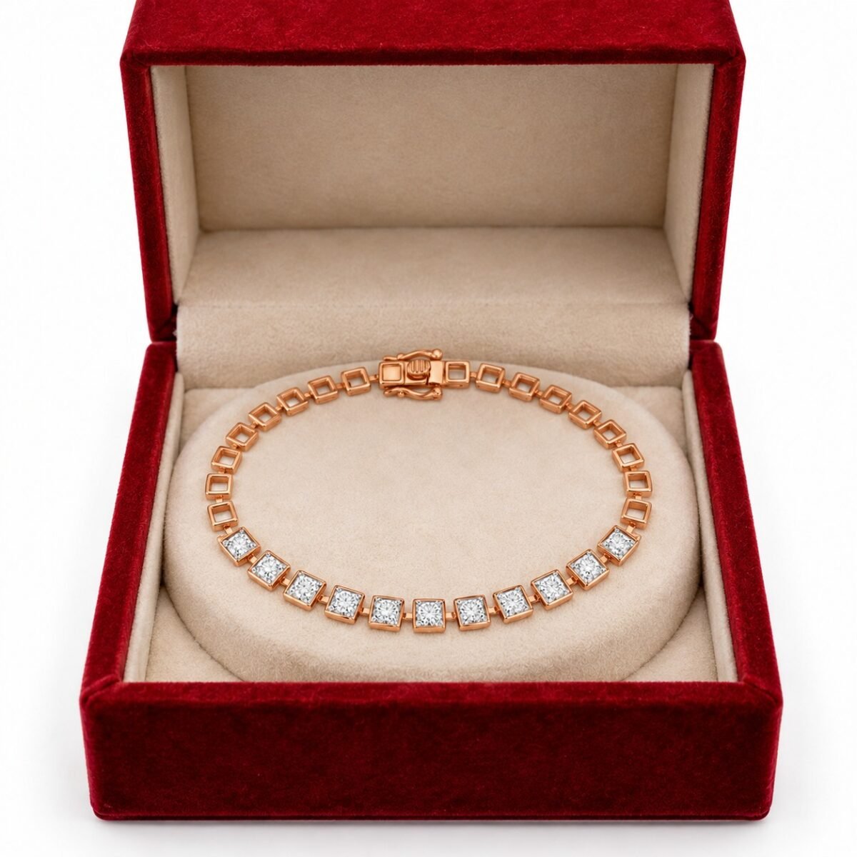 18K Gold Eloria Lab-Grown Diamond Tennis Bracelet
