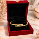 Elegant 18K Linear Six Stone Lab Grown Diamond Gold Bracelet for Women - Image 4