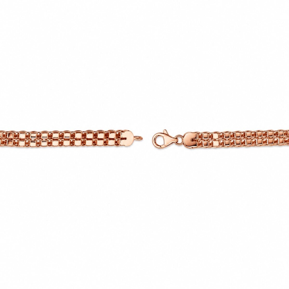 18K Gold Twin Link Lab-Grown Diamond Tennis Bracelet for Women - Image 3