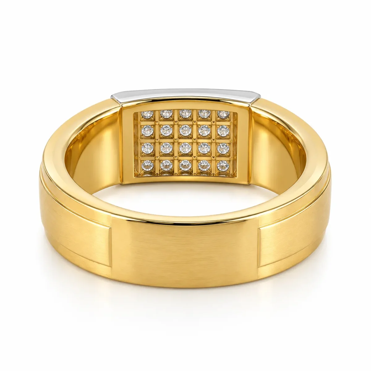 Grand Matrix Lab Grown Diamond Men’s Ring Back and Inner View