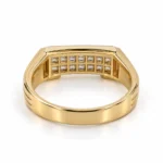 Imperial Grid Lab Grown Diamond Men’s Ring Back View