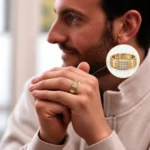 Imperial Square Lab Grown Diamond Men’s Ring on Male Model