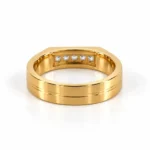 Linear Spark Lab Grown Diamond Men’s Ring Back and Inner View