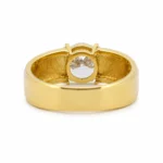 Men’s Gold Solitaire Diamond Ring | Lab Grown Diamond Ring - Image 5