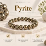 Natural Crystal Bracelet Combo Set of 3 – Amethyst, Pyrite & Black Tourmaline with Free Selenite Plate - Image 3