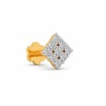 18k Gold Lab Grown Diamond Royal Spark Nose Pin - Image 3