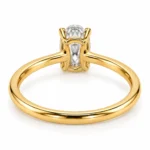 Oval Cut (0.50 Carat) Lab Grown Diamond Ring |18K Gold - Image 3