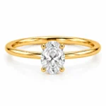 Oval Cut Lab Grown Diamond Ring featuring a brilliant oval-shaped lab grown diamond in an elegant fine jewellery setting designed for women.