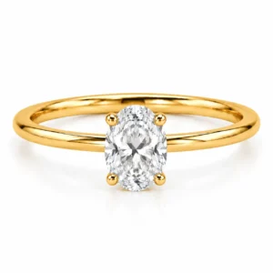 Oval Cut Lab Grown Diamond Ring featuring a brilliant oval-shaped lab grown diamond in an elegant fine jewellery setting designed for women.