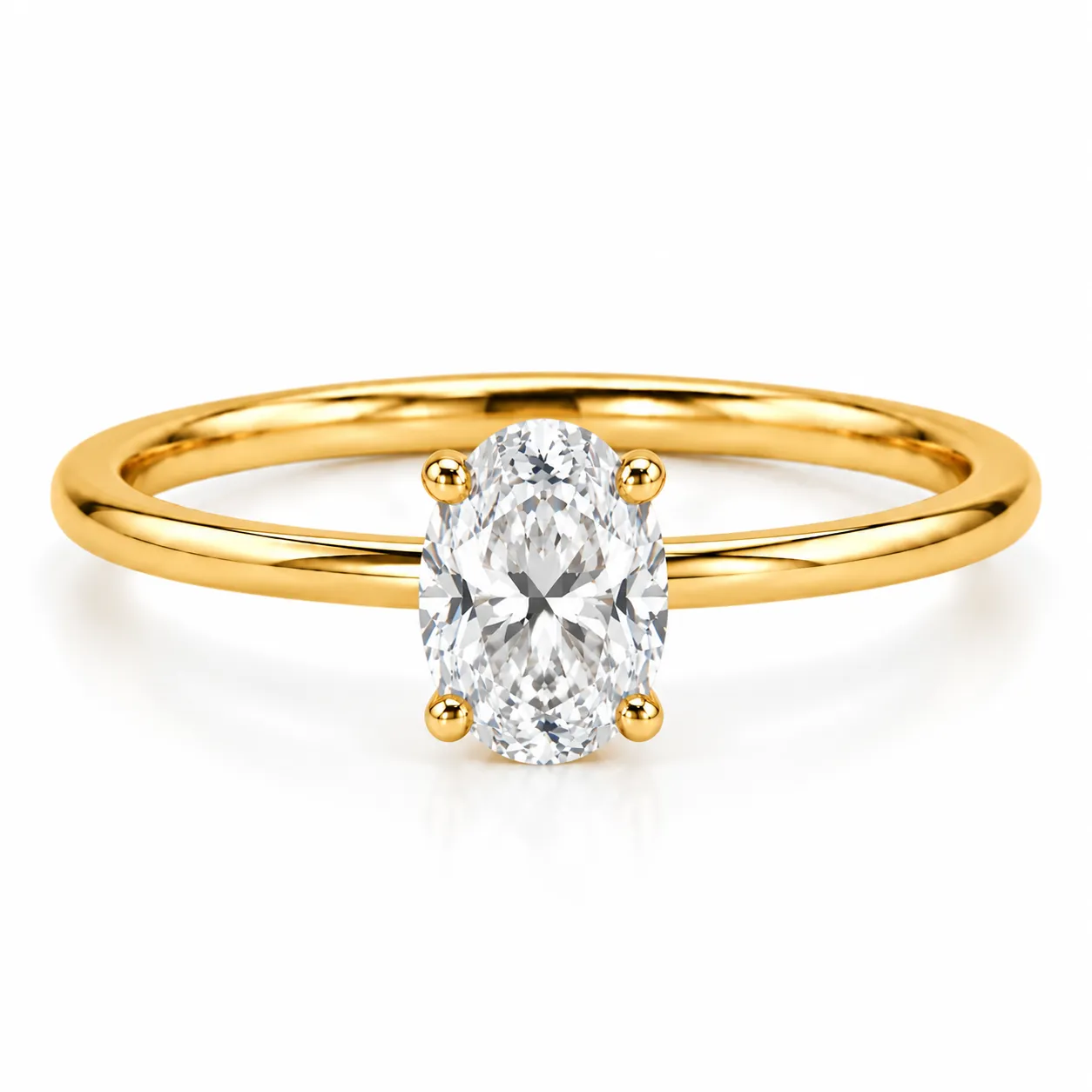 Oval Cut Lab Grown Diamond Ring (5) Oval Cut Lab Grown Diamond Ring featuring a brilliant oval-shaped lab grown diamond in an elegant fine jewellery setting designed for women.