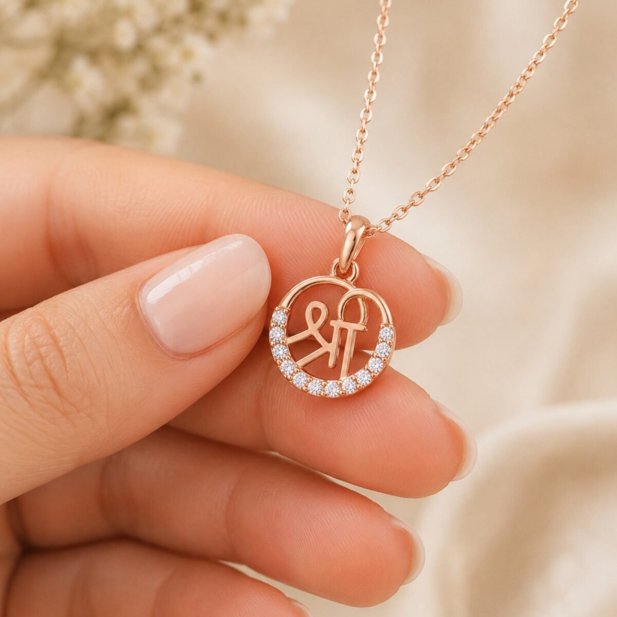 Stunning Shree Lab Grown Diamond Pendant in 18K Gold for Women - Image 2