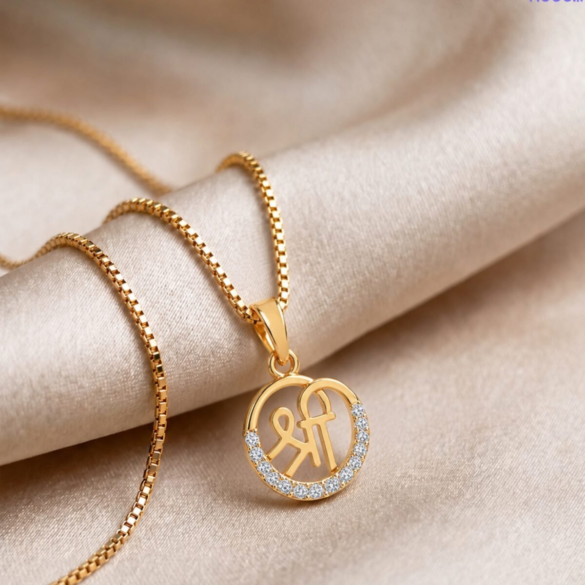 Stunning Shree Lab Grown Diamond Pendant in 18K Gold for Women - Image 4
