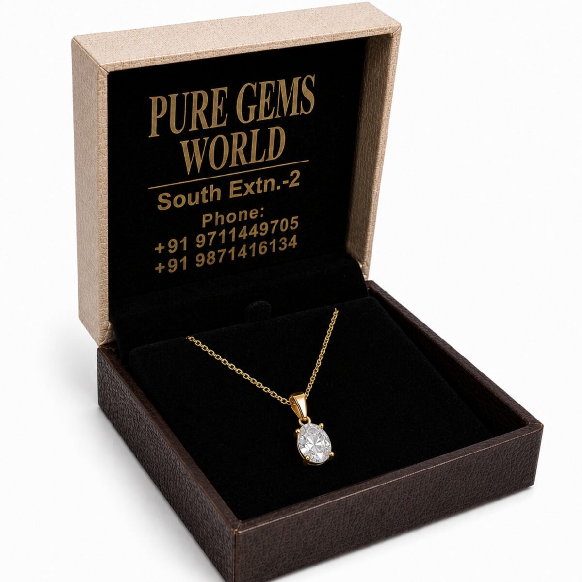 Oval Solitaire Pendant – Elegant Minimal Jewellery for Everyday Luxury - Image 4