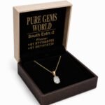 Oval Solitaire Pendant – Elegant Minimal Jewellery for Everyday Luxury - Image 4