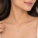 Elegant Princess & Pear Diamond Duo Pendant in 18k Gold for Women - Image 2