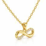 Elegant Infinity Lab Grown Lab Grown Diamond Pendant in 18k Gold for Women - Image 4