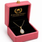 Pear-Shaped Diamond Halo Pendant - Image 9