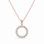 Circular Diamond Pendant for Women - Image 3