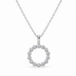 Circular Diamond Pendant for Women - Image 2