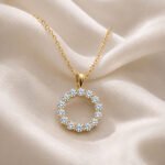 Circular Diamond Pendant for Women - Image 8