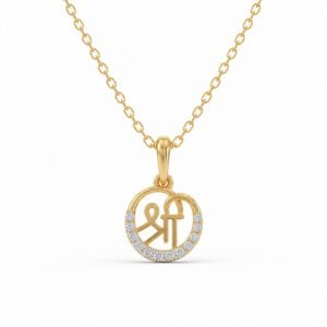 Stunning Shree Lab Grown Diamond Pendant in 18K Gold for Women