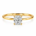 Radiant Cut Lab Grown Diamond Ring featuring a brilliant radiant-cut lab grown diamond with exceptional sparkle in an elegant fine jewellery setting.