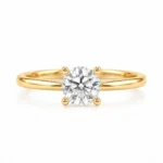 Round Shape 0.50 Carat Lab Grown Diamond Ring featuring a classic round-cut diamond in an elegant ring design.