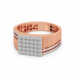 Royal Celebration Lab Grown Diamond Statement Ring for Men front view